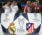 Real Madrid vs Atlético. Final UEFA Şampiyonlar Ligi 2013-2014. Estadio da Luz, Lisbon, Portekiz